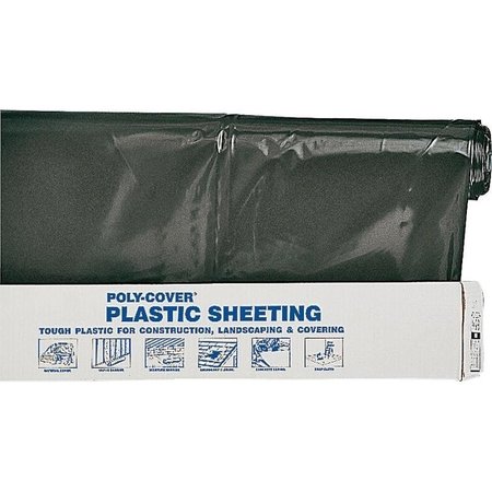 ORGILL POLY Poly Film, 100 ft L, 28 ft W, Black 6X28-B